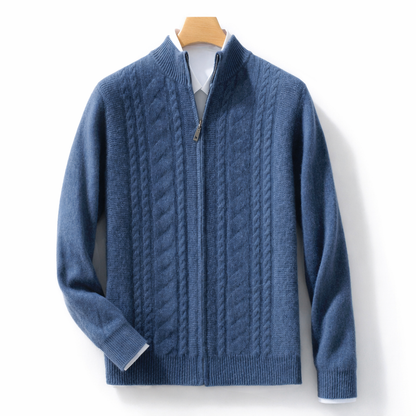 Soft Zip Up Merino Wool Sweater