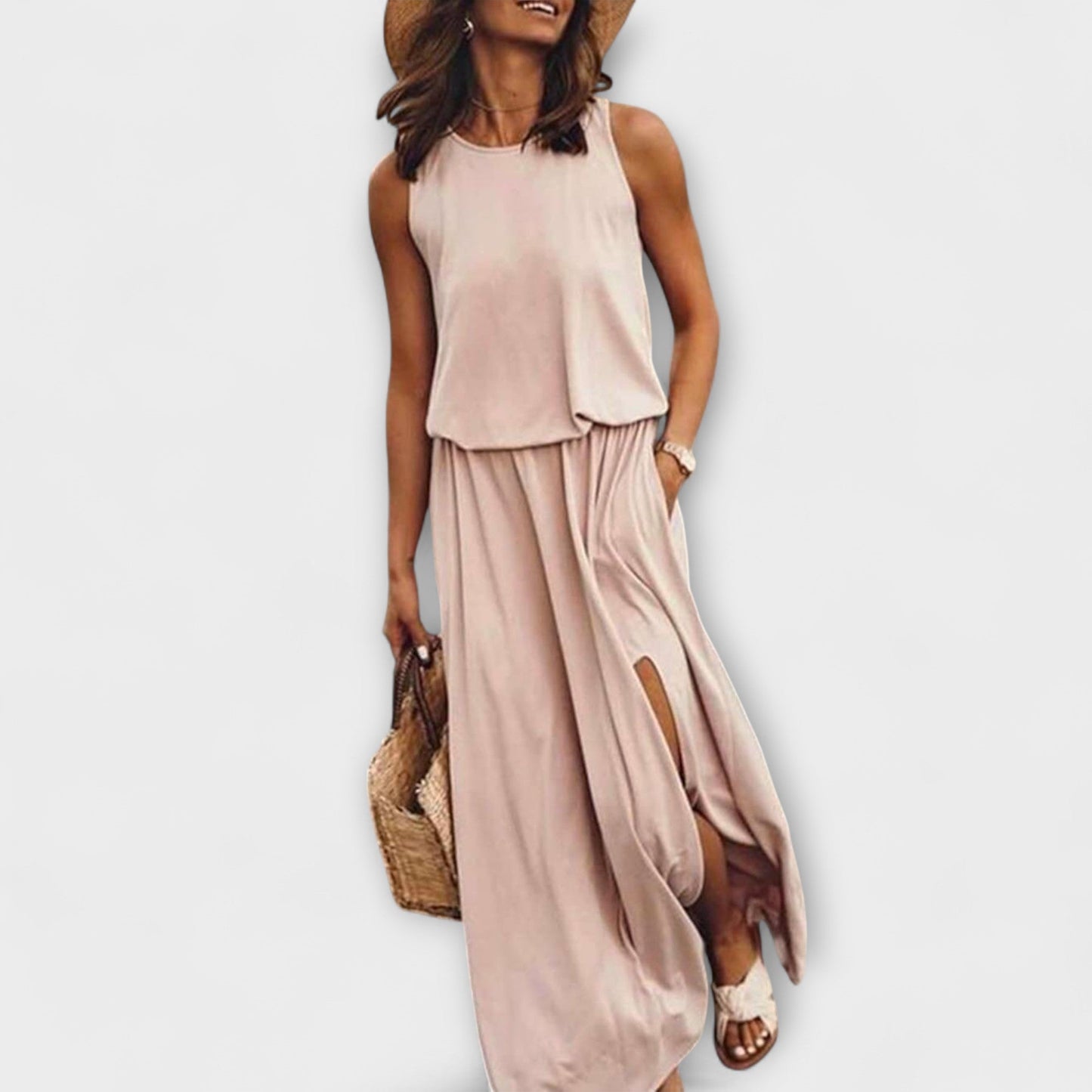 Lightweight Strapless Summer Dress - Nocini