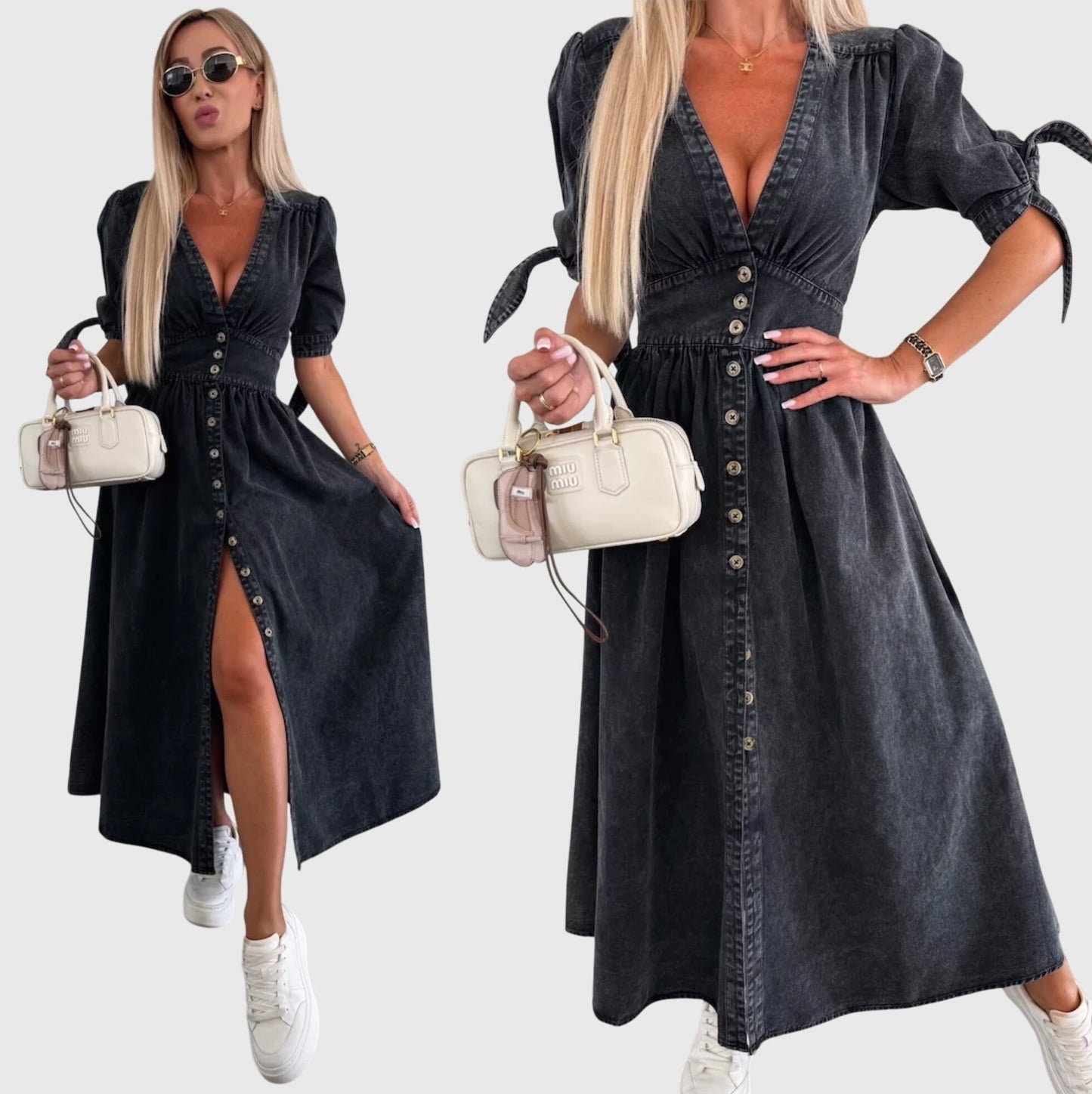 Classic Blue Jean Dress for Women
