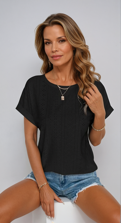 Women's Lace Trim Blouse
