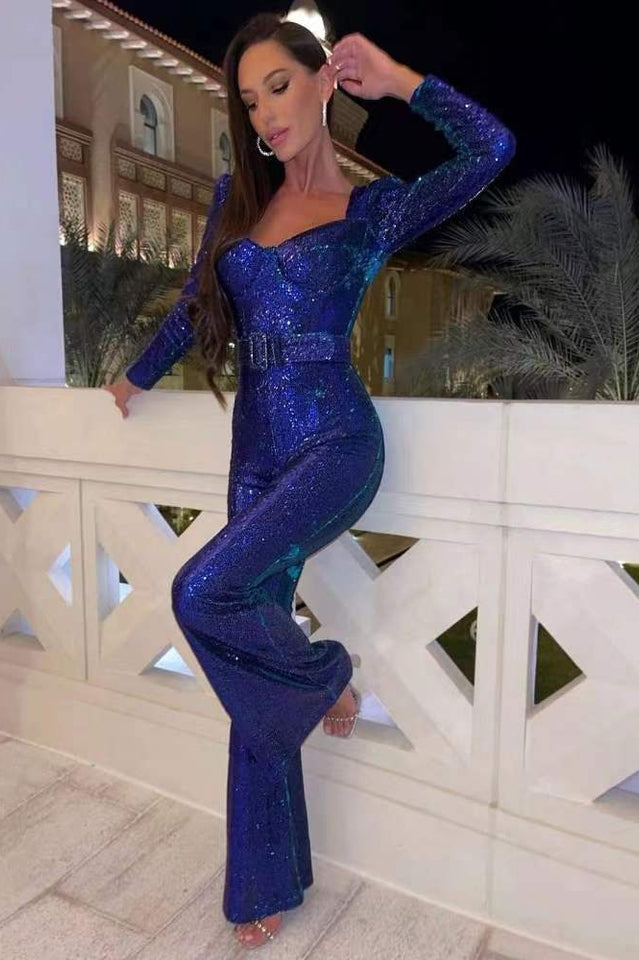 Glittering Sequin Women's Jumpsuit