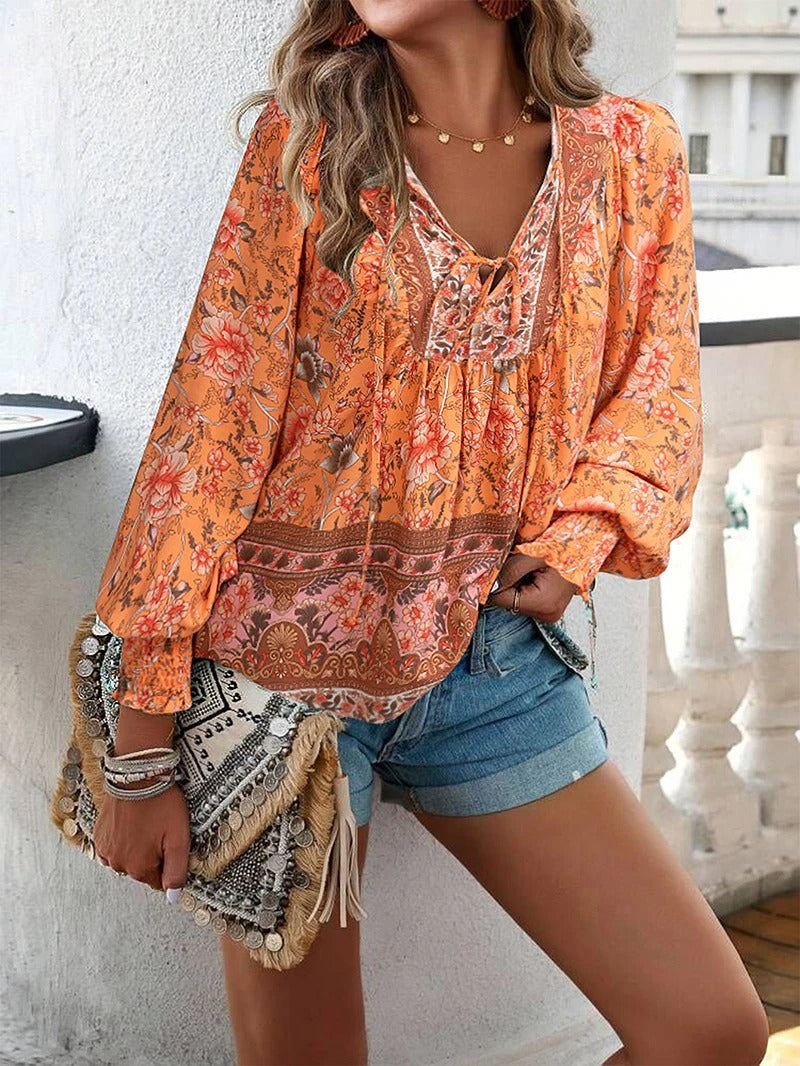 Pretty Floral Women's Blouse