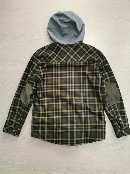 Plaid Hoodie Winter Jacket