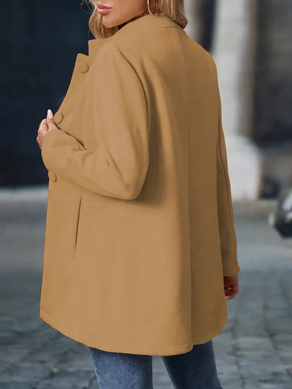 Ladies Warm Winter Parka with Fall Pattern