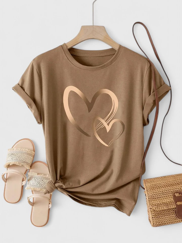 Soft Casual Short Sleeve Tee Shirt