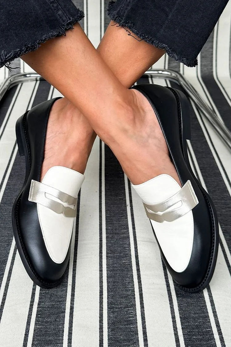 Classic Black Leather Loafers