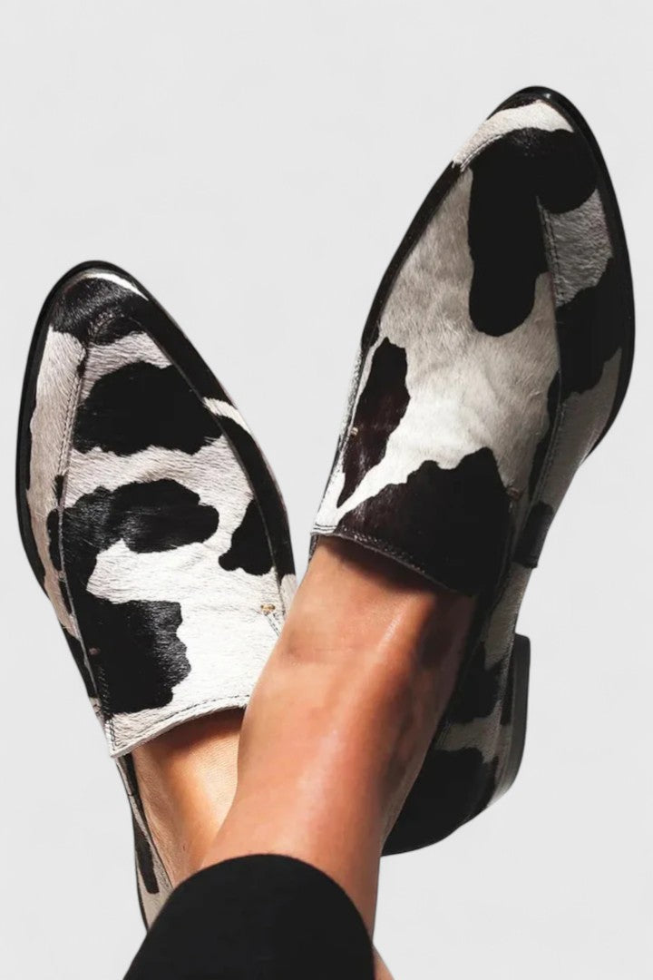 Classic Leather Slip On Shoes - Olytrend