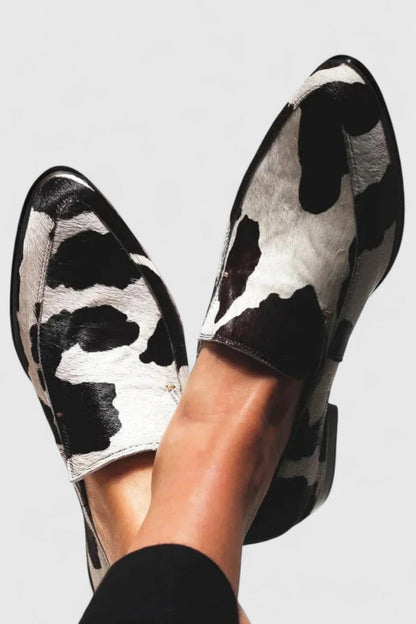 Classic Leather Slip On Shoes - Olytrend