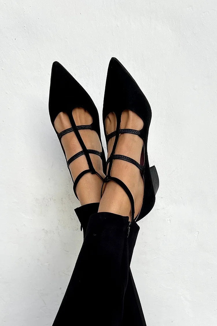 Chic Ankle Strap High Heels - Olytrend