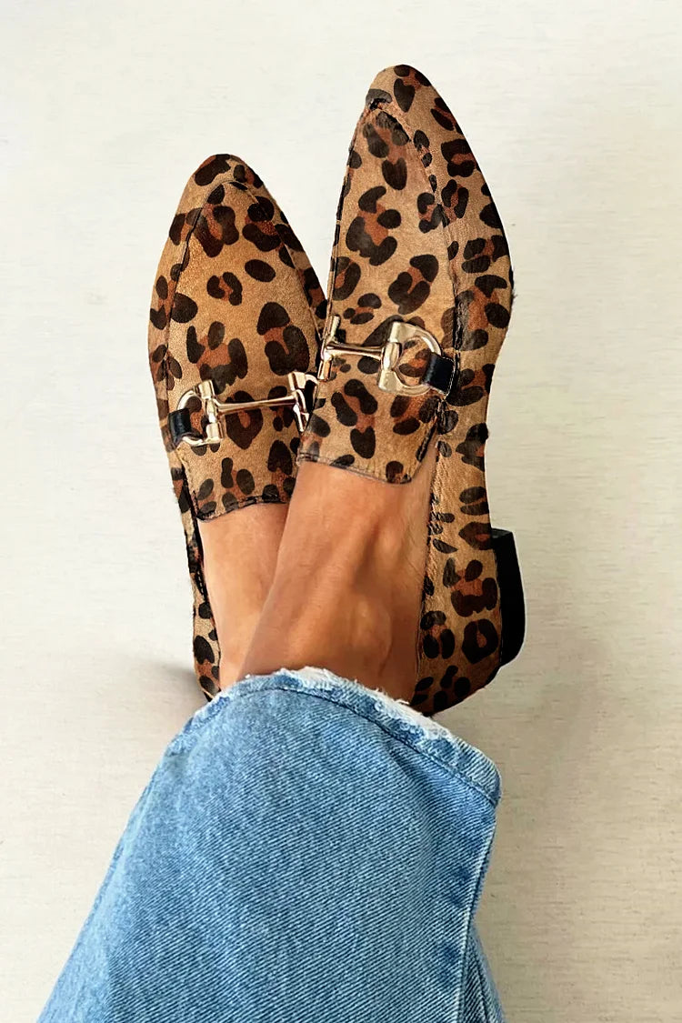 Ladies' Slip On Shoes with Gold Accents - Nocini