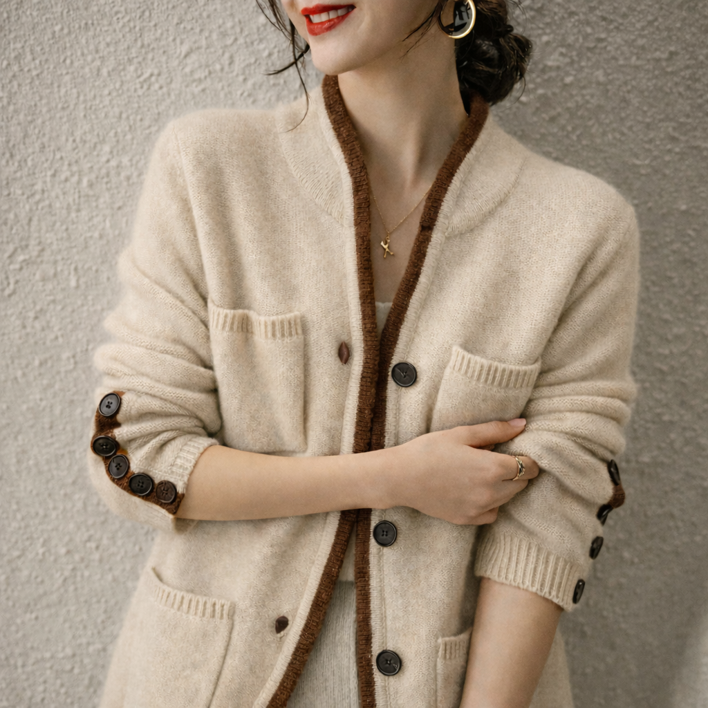 Cozy Lightweight Open Front Cardigan - Nocini