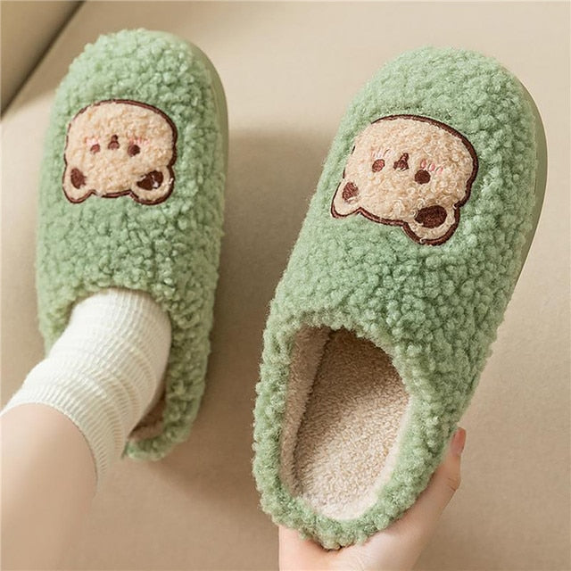 Cozy Women's Holiday Fuzzy Slippers