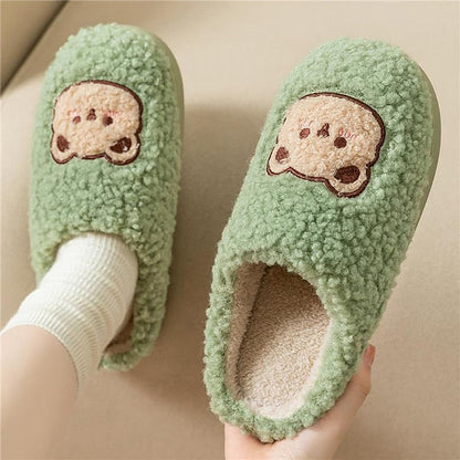 Cozy Women's Holiday Fuzzy Slippers