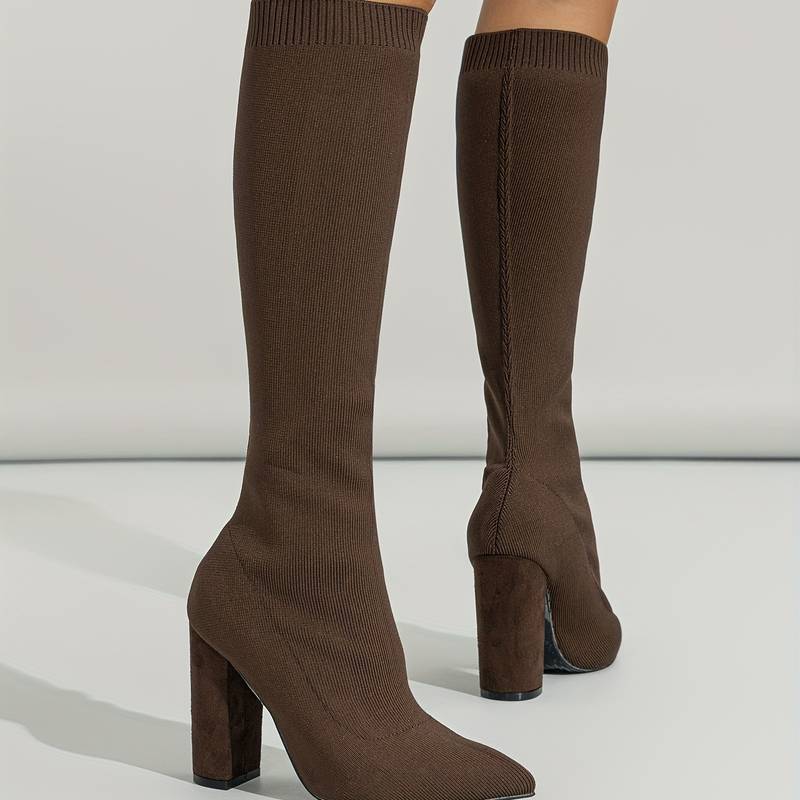 Women's Thick Cable Knit Tall Sock Boots