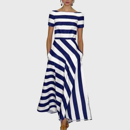 Stylish Multi Stripe Party Dress