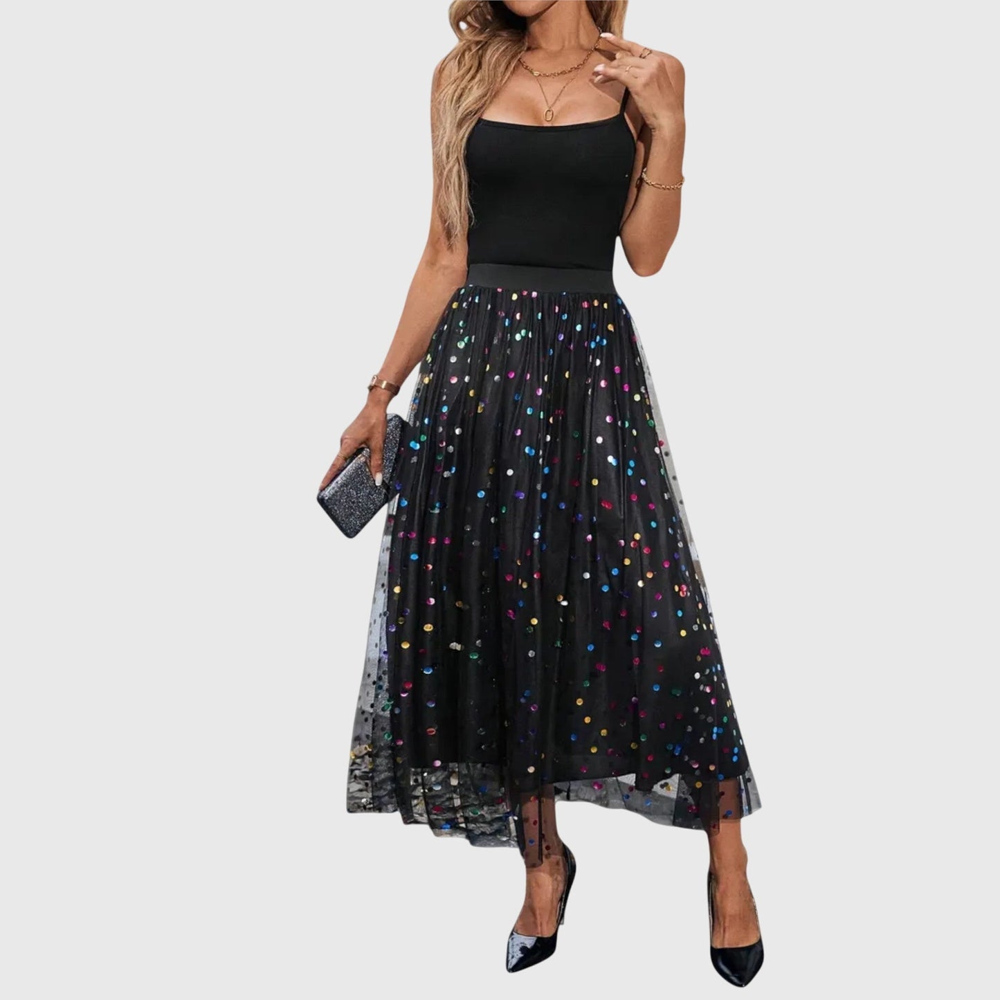 Women's Floral Midi Skirt - Olytrend