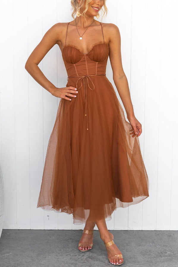 Ladies' Fit & Flare Corset Dress