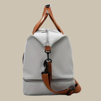 Large Leather Travel Duffel Bag for Men - Olytrend