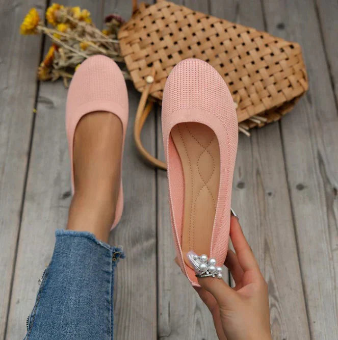 Soft Women's Cozy Slip On Ballet Shoes