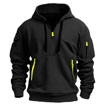Jordan | Men's Fleece Quarter-Zip Pullover Jacket - Nocini