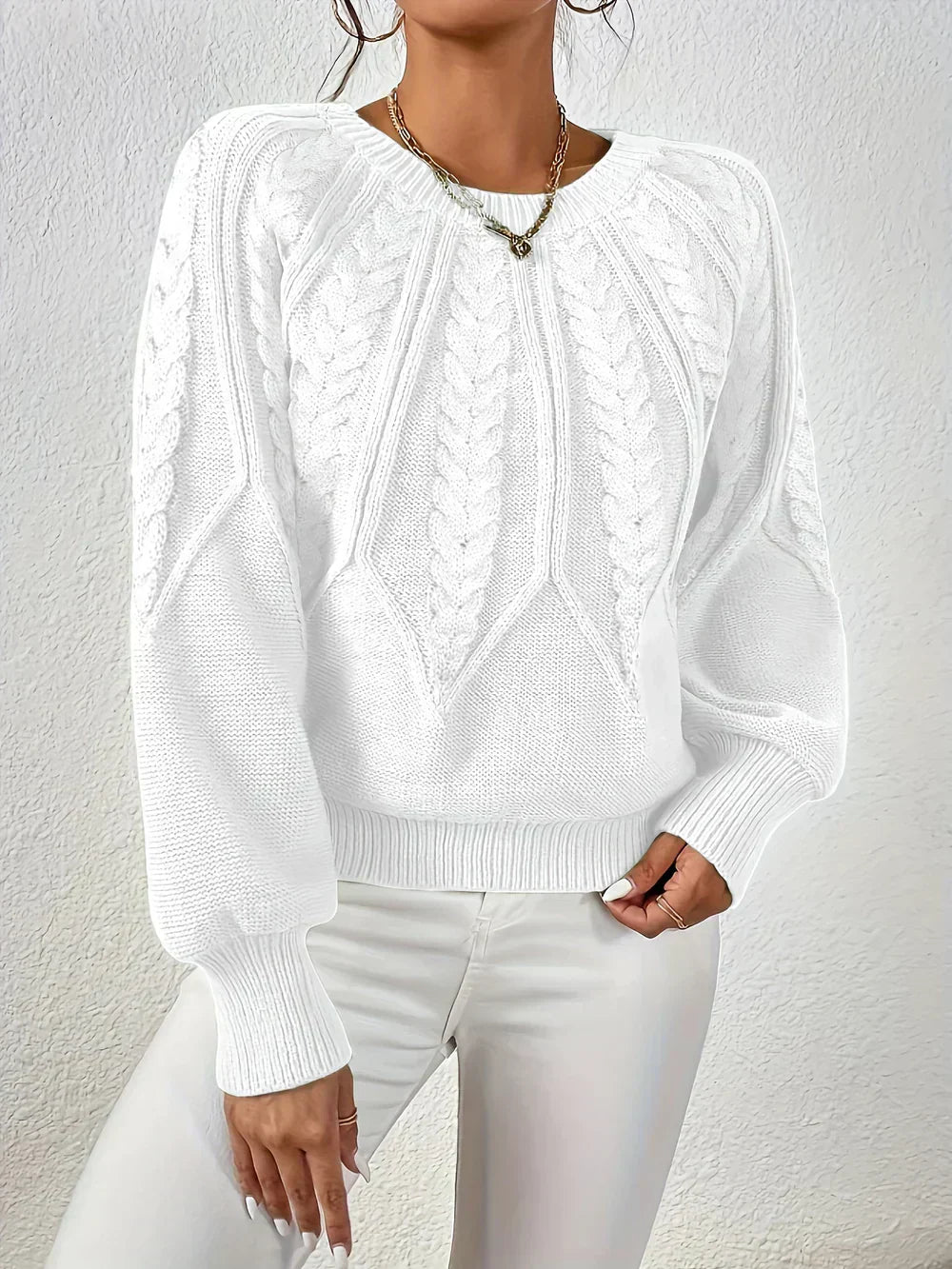 Soft Crew Neck Knitted Sweater