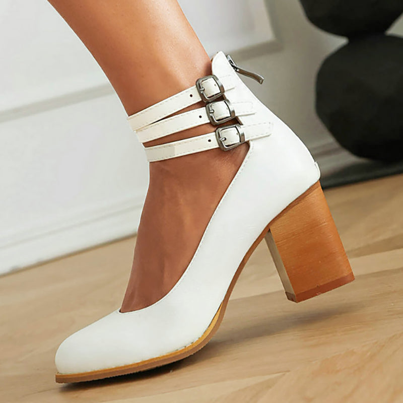 Comfortable Ankle Strap Sandals with High Heel
