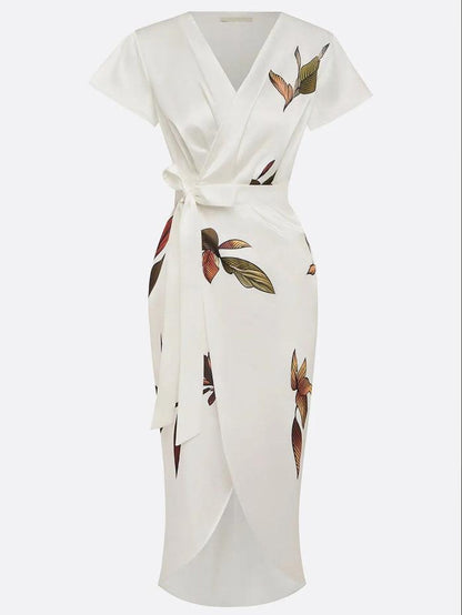 Elegant Women's Wrap Around Dress