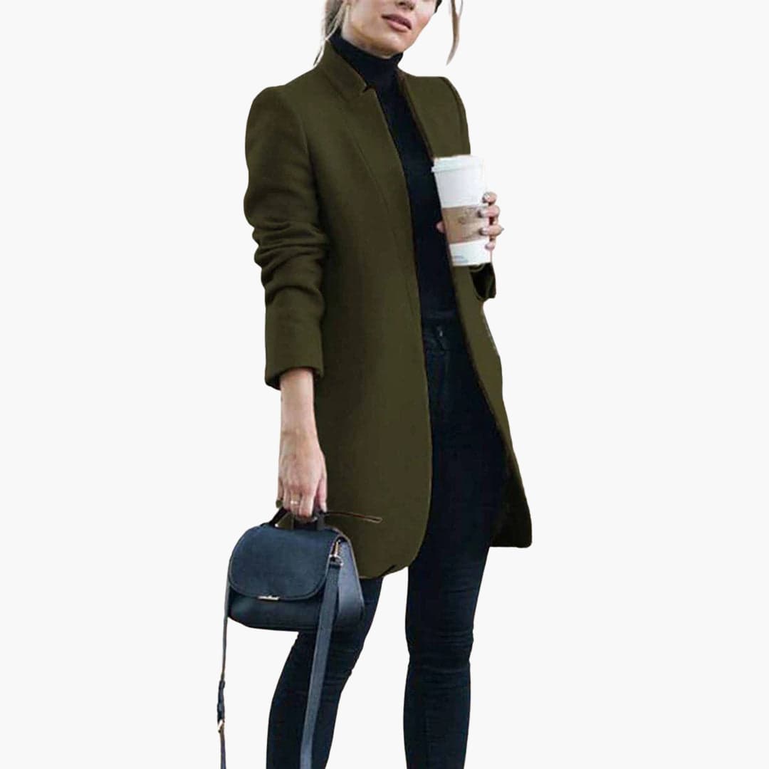 Ladies Classic Waterproof Coat with Pockets