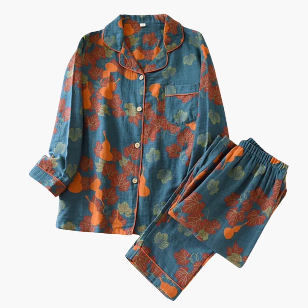 Cozy Women's Fleece Pajama Set with Cute Bear Design - Olytrend