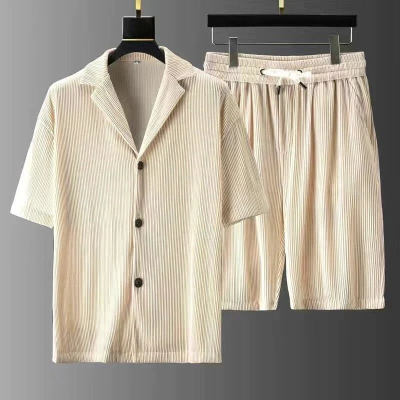 Comfortable Polo Shorts Set for Men - Casual Fit