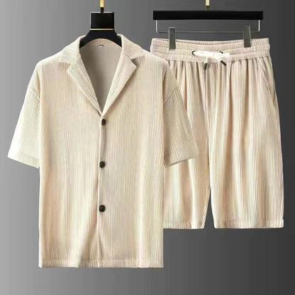 Comfortable Polo Shorts Set for Men - Casual Fit