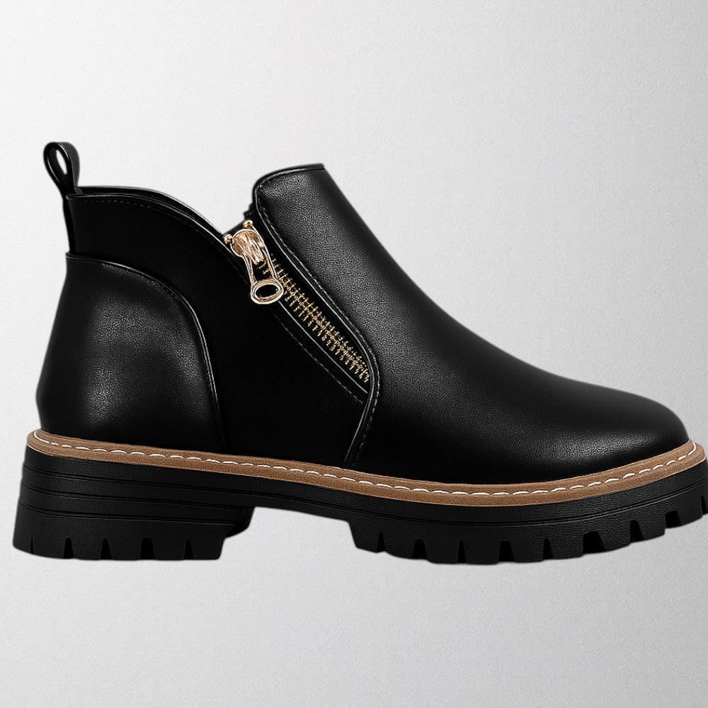 Low Heel Ankle Boots - Olytrend