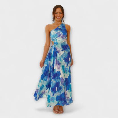 Elegant Cut Out Long Evening Dress for Women - Nocini
