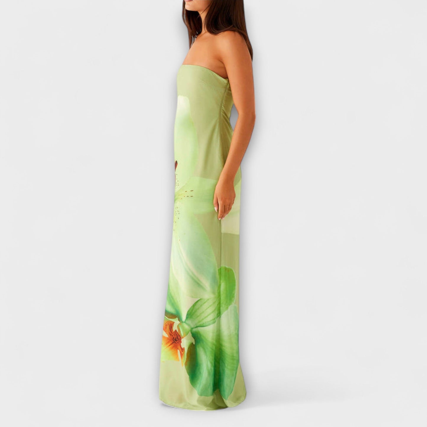 Elegant Strapless Long Evening Dress