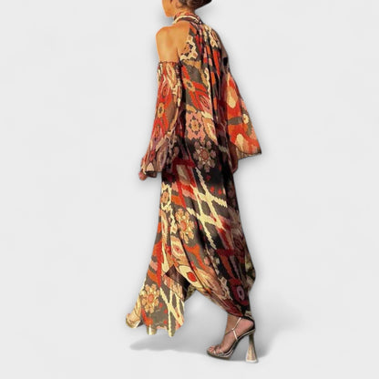 Vibrant Long Dress for Parties and Occasions