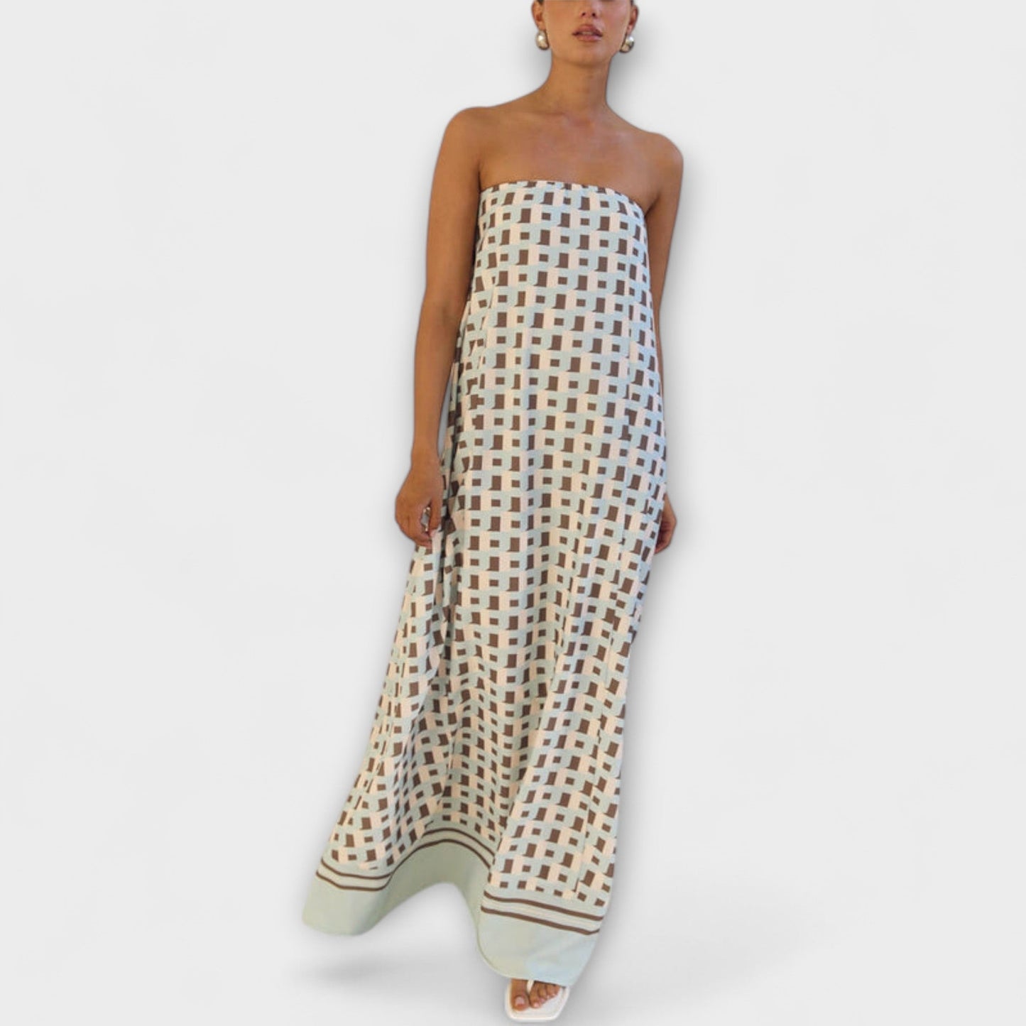 Chic Cold Shoulder Long Evening Dress - Nocini