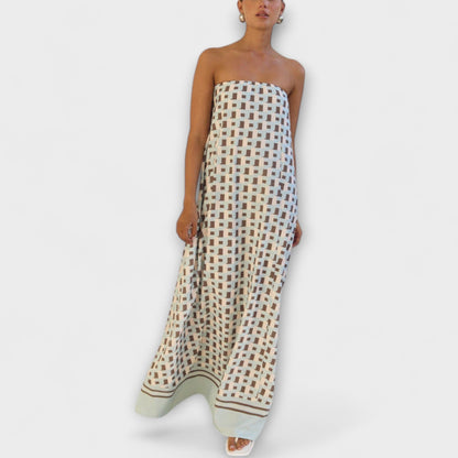 Chic Cold Shoulder Long Evening Dress - Nocini