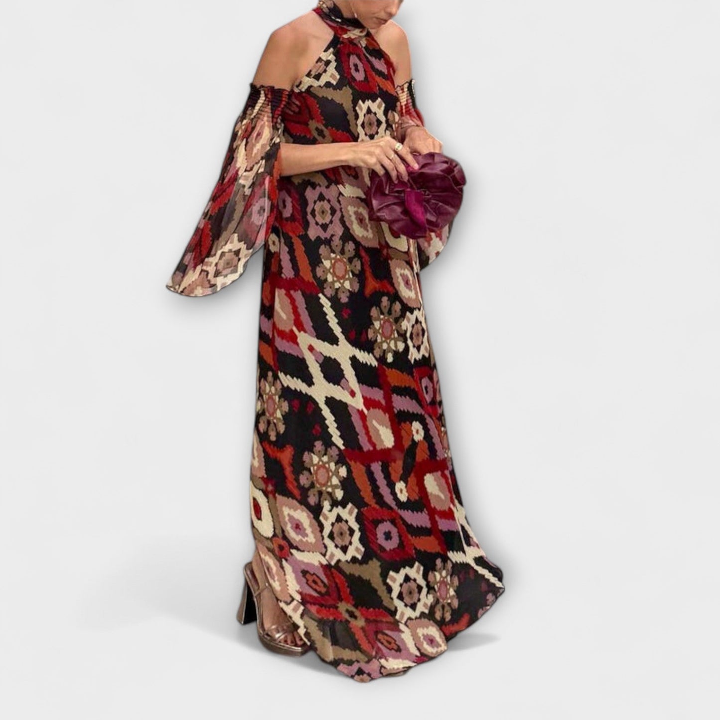 Vibrant Long Dress for Parties and Occasions