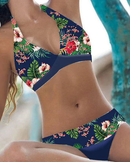 Women's Bikini Set - Classic Floral Print - Comfort Fit