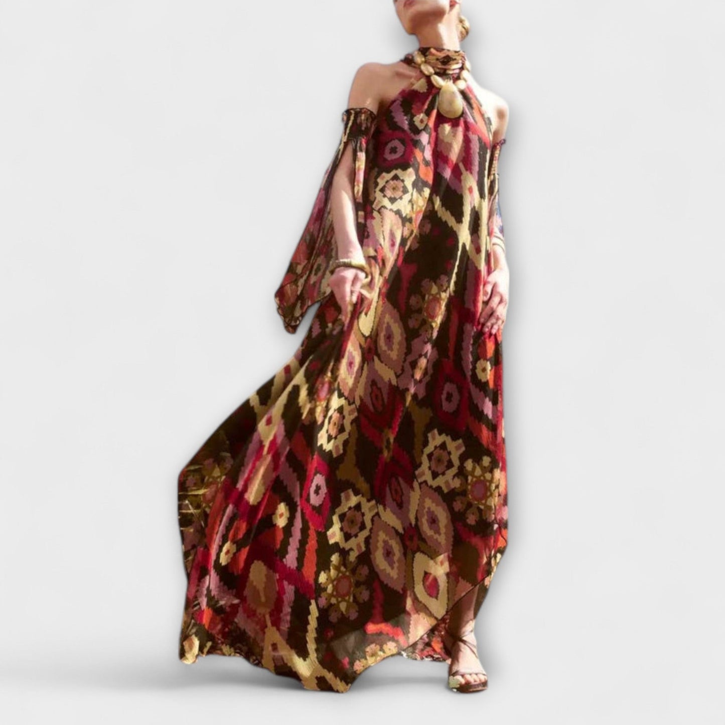 Vibrant Long Dress for Parties and Occasions
