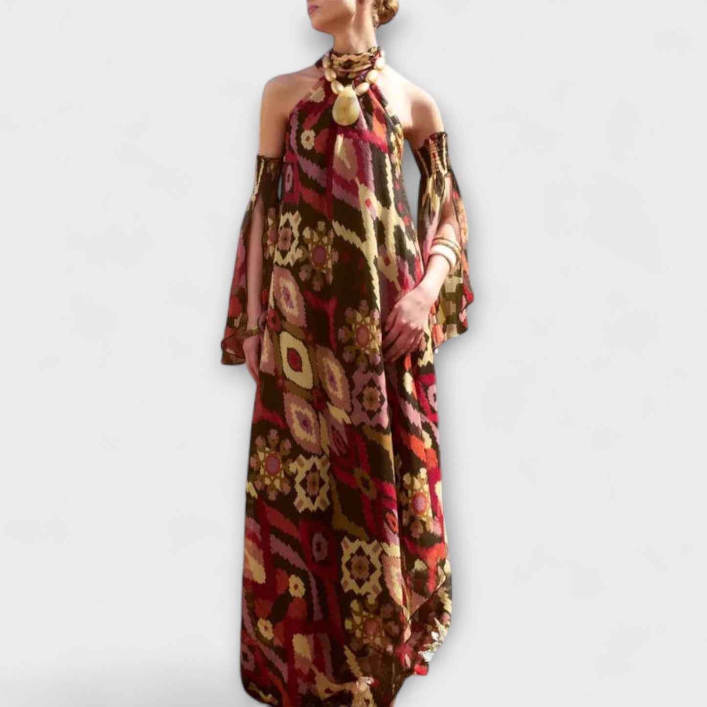 Vibrant Long Dress for Parties and Occasions