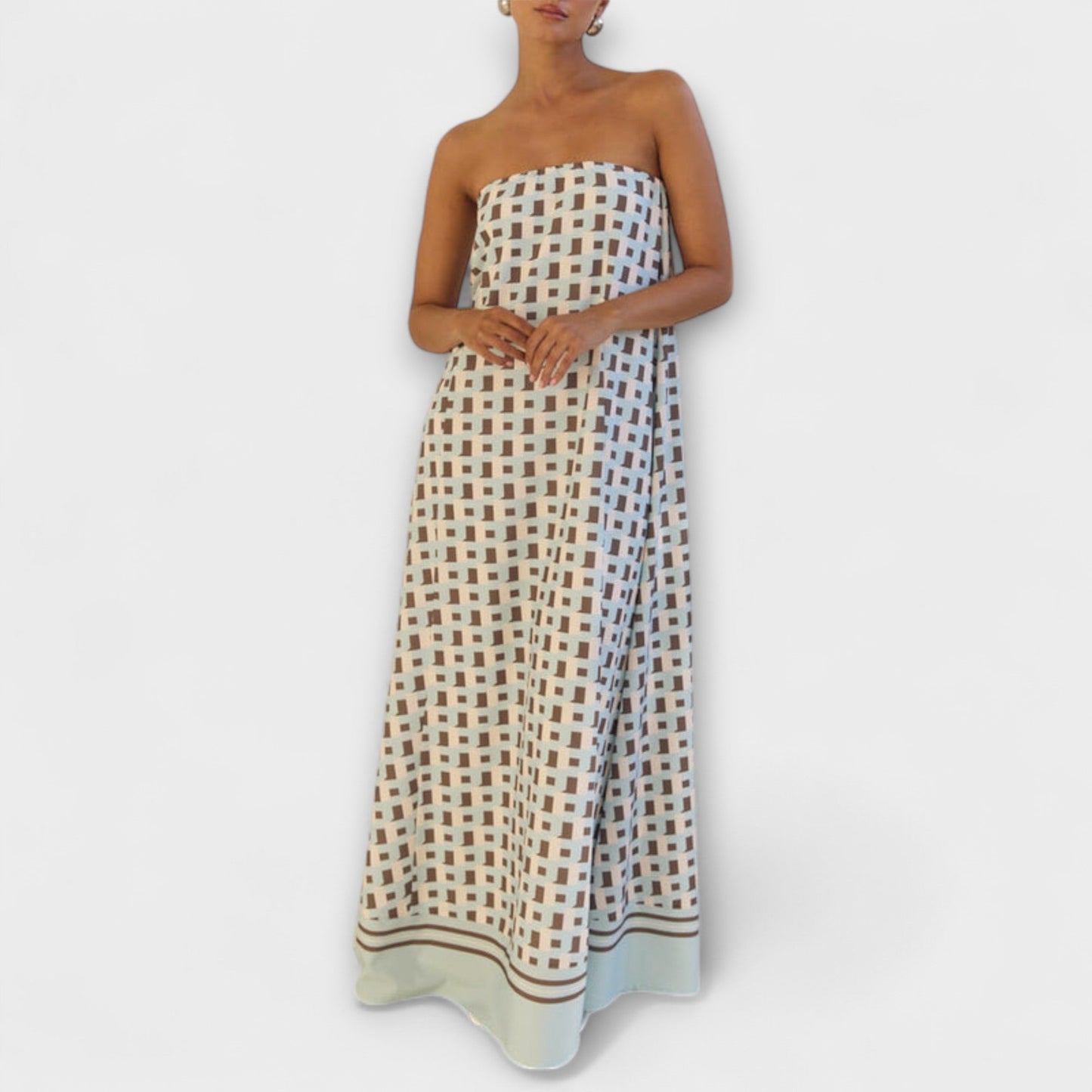Chic Cold Shoulder Long Evening Dress