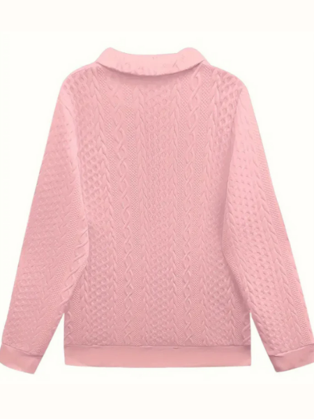 Chic Zip Front Knitted Sweater