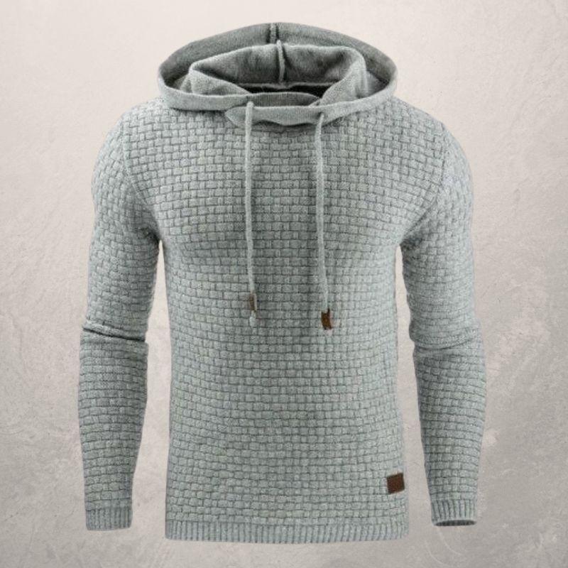 Men's Textured Hoodie Sweater - Nocini