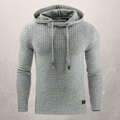 Men's Textured Hoodie Sweater - Nocini