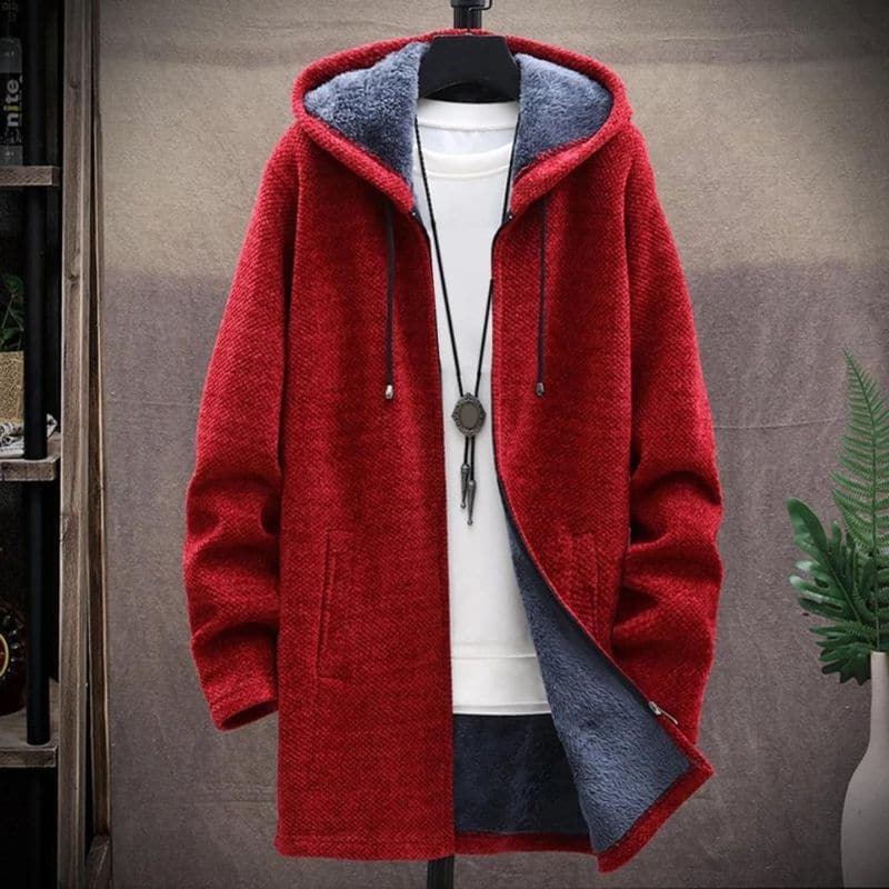 Warm Water Resistant Men's Hooded Jacket - Nocini