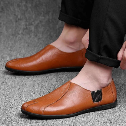 Men's Slip On Loafers Comfortable PU Leather Shoes - Nocini