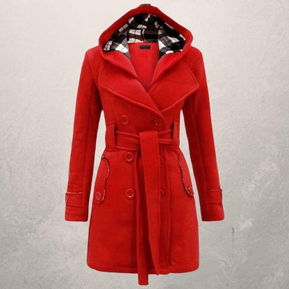 Ladies Waterproof Parka Coat with Hood and Fleece Lining