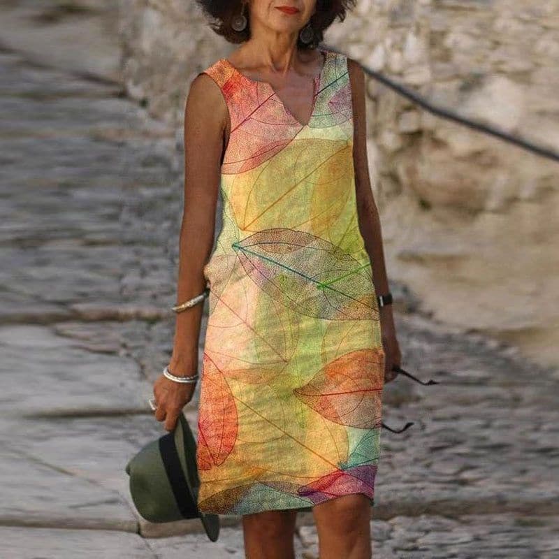 Fashionable Women's Dress with Vibrant Prints - Nocini