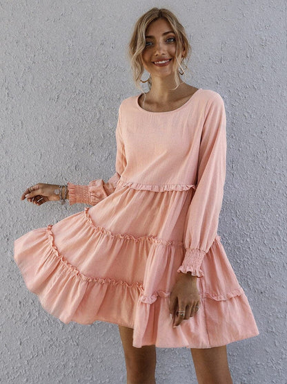 Cute Ruffled Mini Sundress for Women - Nocini